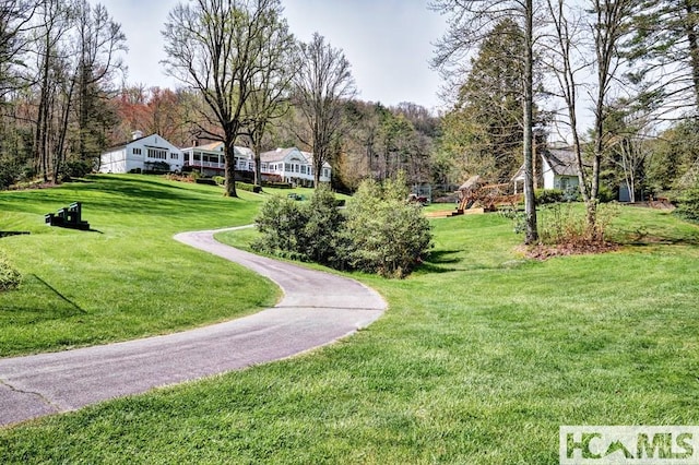 129 Cedar Creek Rd, Glenville, NC 28736 - view of green lawn