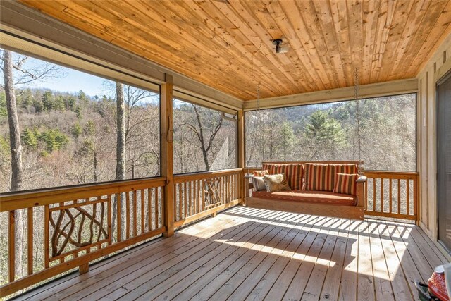 1034 E Rochester Dr, Cashiers, NC 28717 - view of unfurnished sunroom
