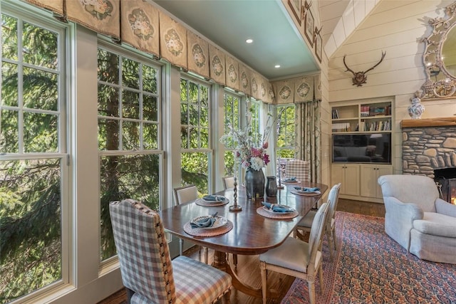 131 Big Creek Ln, Highlands, NC 28741 - sunroom with wood finished floors
