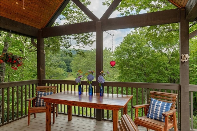 614 Fairway Dr, Lake Toxaway, NC 28747 - view of deck