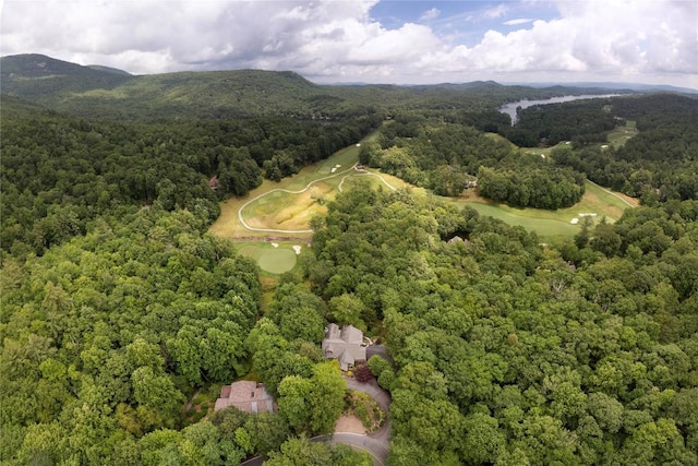 614 Fairway Dr, Lake Toxaway, NC 28747 - aerial view of property's location featuring a forest and a golf club