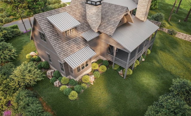 25 Hemlock Rdg, Highlands, NC 28741 - view from above of property