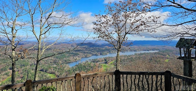 property view of mountains with a water view