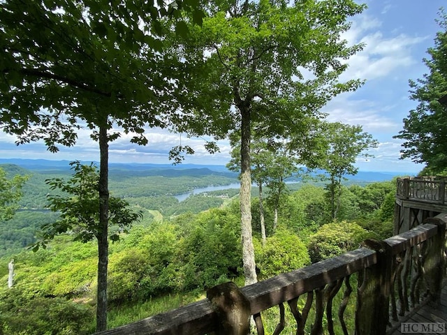 property view of water with a mountain view