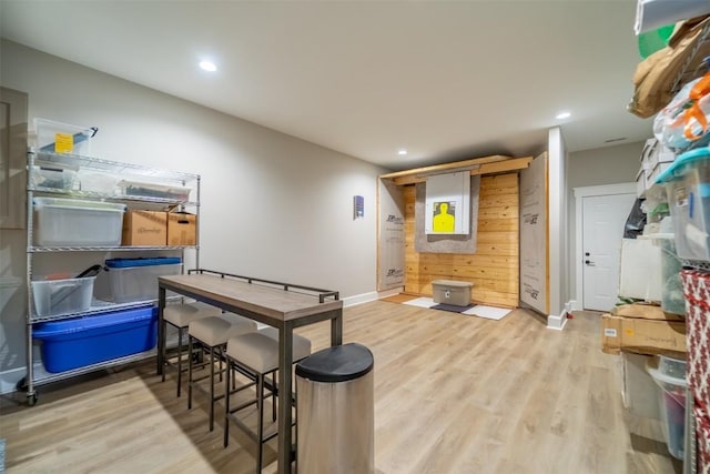 1132 Southshore Dr, Tuckasegee, NC 28783 - playroom with baseboards, light wood-style flooring, and recessed lighting