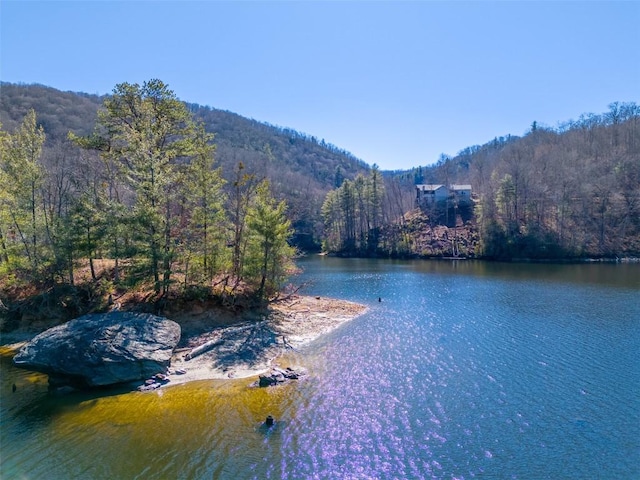 1132 Southshore Dr, Tuckasegee, NC 28783 - view of water feature with a mountain view and a wooded view