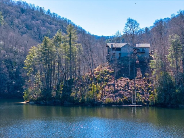 1132 Southshore Dr, Tuckasegee, NC 28783 - view of water feature featuring a forest view