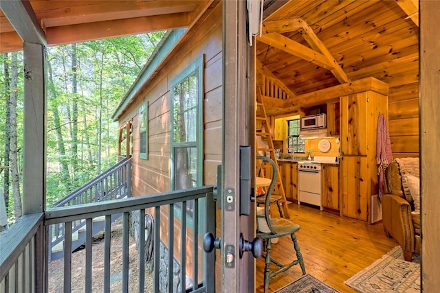 exterior space with french doors