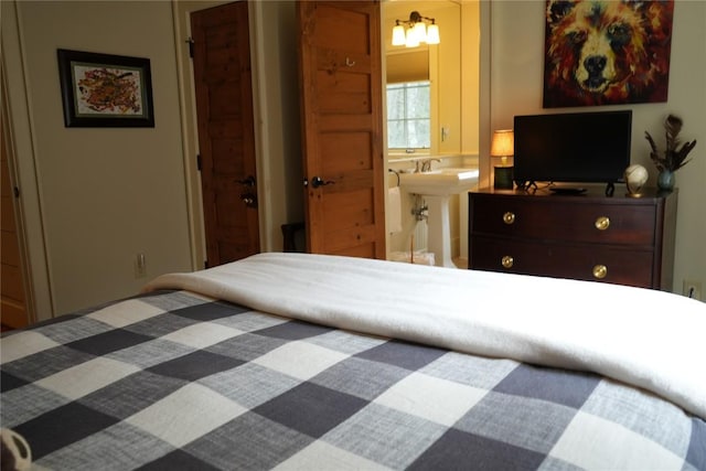 bedroom with ensuite bath