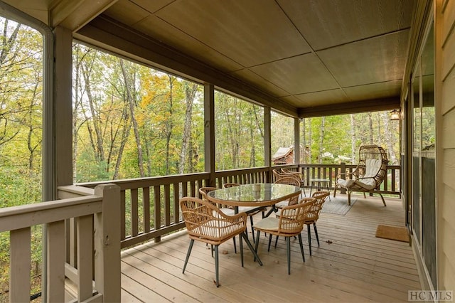 view of wooden terrace