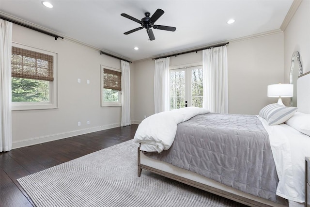 212 Ivorybill Way, Cashiers, NC 28717 - bedroom featuring recessed lighting, wood finished floors, and multiple windows