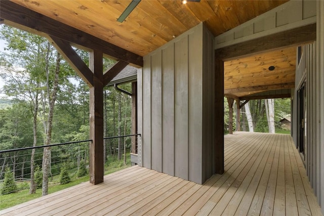 237 Glassy Rock Ln, Glenville, NC 28736 - view of wooden terrace