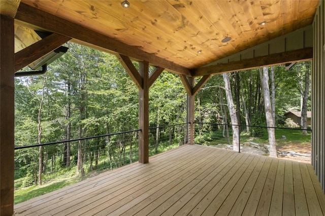 237 Glassy Rock Ln, Glenville, NC 28736 - view of wooden terrace