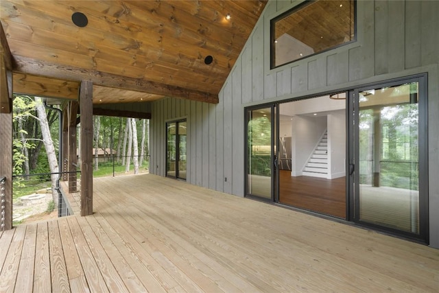 237 Glassy Rock Ln, Glenville, NC 28736 - view of deck