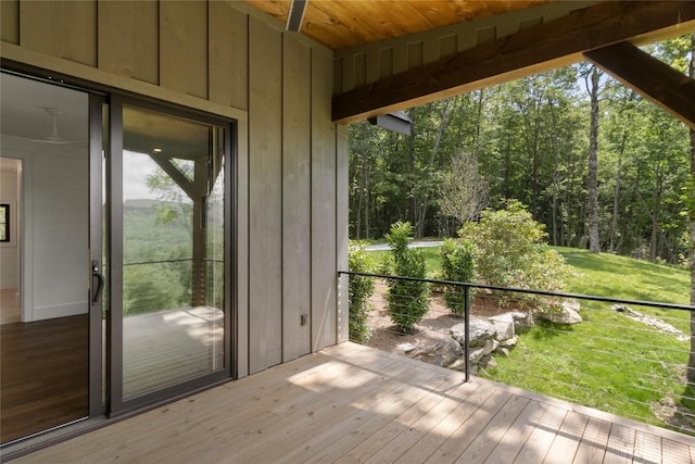 237 Glassy Rock Ln, Glenville, NC 28736 - view of unfurnished sunroom