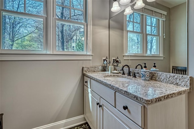 35 Creekwood Ct, Highlands, NC 28741 - bathroom with vanity and baseboards