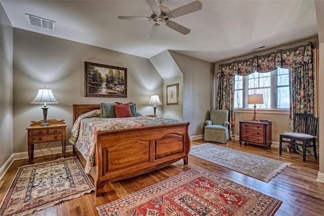 35 Creekwood Ct, Highlands, NC 28741 - bedroom with wood finished floors, baseboards, and ceiling fan