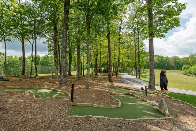 359 Outpost Trl, Glenville, NC 28736 - surrounding community featuring a putting area
