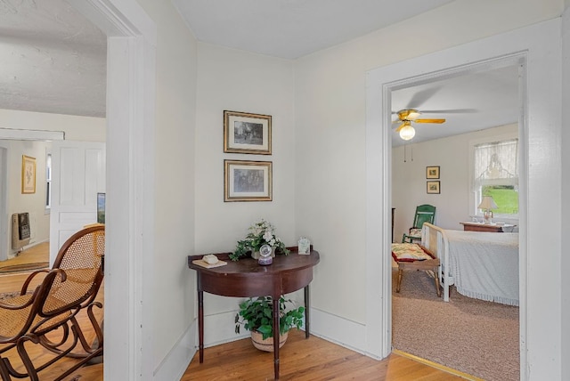 232 Dobson Rd, Franklin, NC 28734 - corridor with light wood-style floors and baseboards