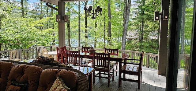 1747 Cold Mountain Rd, Lake Toxaway, NC 28747 - view of sunroom / solarium