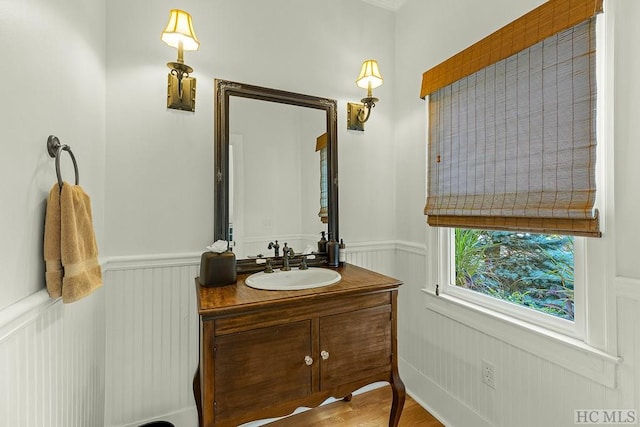 bathroom with vanity