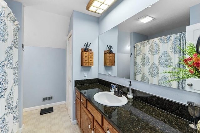 150 Lauren Ln, Franklin, NC 28734 - bathroom with vanity and curtained shower