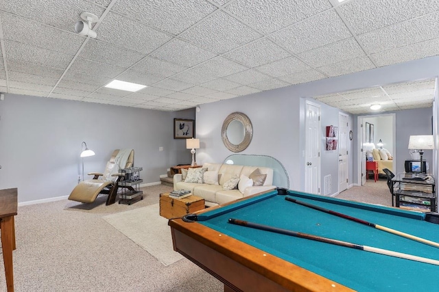 150 Lauren Ln, Franklin, NC 28734 - game room with a paneled ceiling and carpet floors