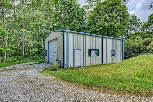 264 Cole Mountain Cir, Highlands, NC 28741 - view of outdoor structure featuring gravel driveway