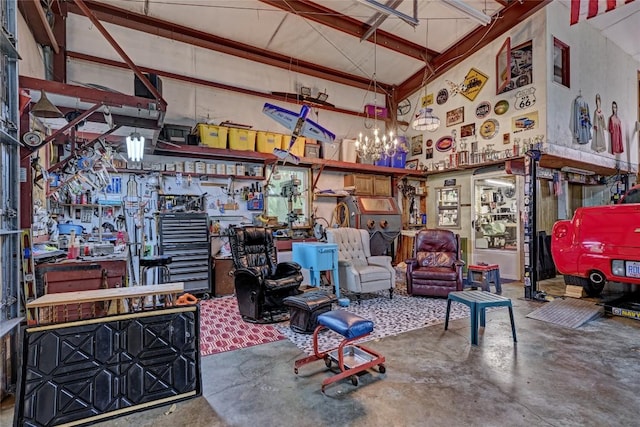 264 Cole Mountain Cir, Highlands, NC 28741 - garage with a workshop area