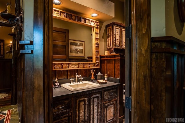 bathroom featuring vanity