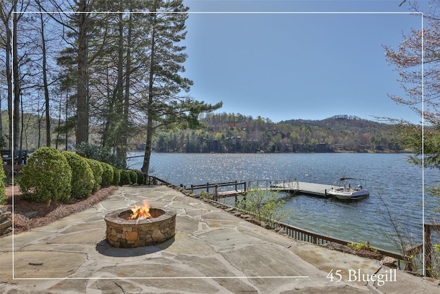 45 Bluegill Ln, Glenville, NC 28736 - back of house featuring stairs, a fenced backyard, and a wooden deck