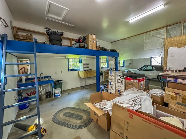storage area with attic access