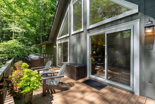200 Blackberry Trl, Sapphire, NC 28774 - wooden deck featuring area for grilling