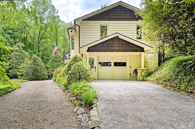 view of home's exterior featuring a garage