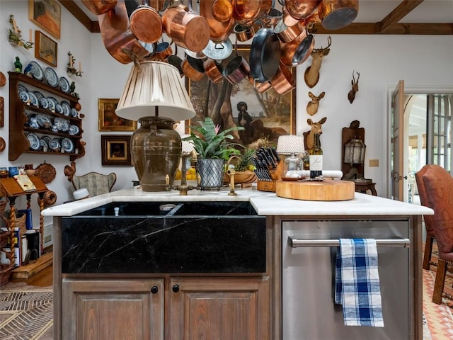 13084 Canada Rd, Tuckasegee, NC 28783 - kitchen featuring stainless steel dishwasher