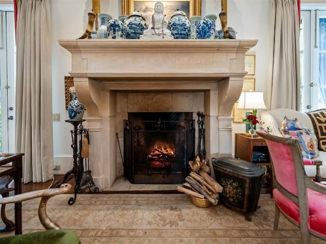 13084 Canada Rd, Tuckasegee, NC 28783 - detailed view of a fireplace