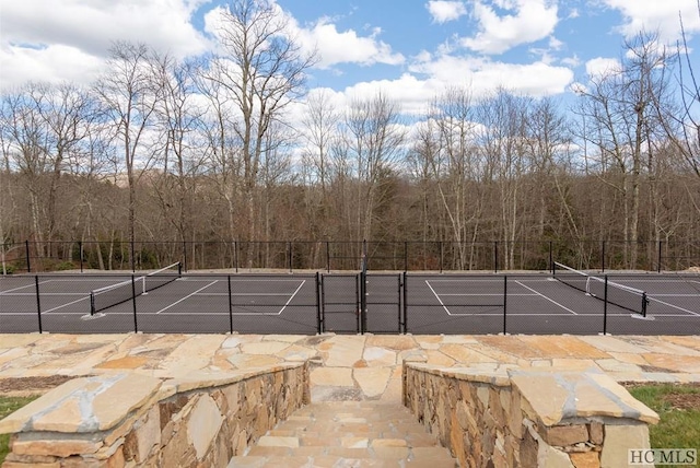 view of tennis court