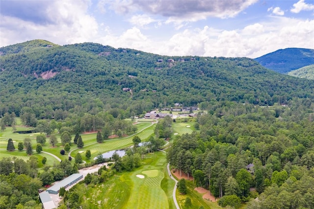 334 Back Nine Ln, Sapphire, NC 28774 - bird's eye view of a local golf course and a water and mountain view