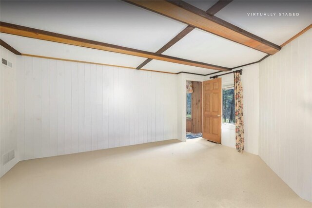 334 Back Nine Ln, Sapphire, NC 28774 - basement with carpet flooring and wood walls