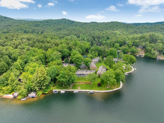 55 Toxaway Shrs Unit 14, Lake Toxaway, NC 28747 - drone / aerial view of a forest and a large body of water