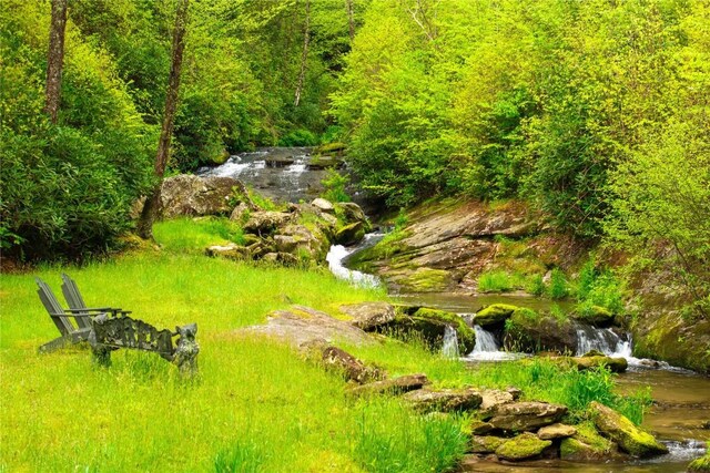 358 Jodytown Rd, Cashiers, NC 28717 - view of yard with a forest view