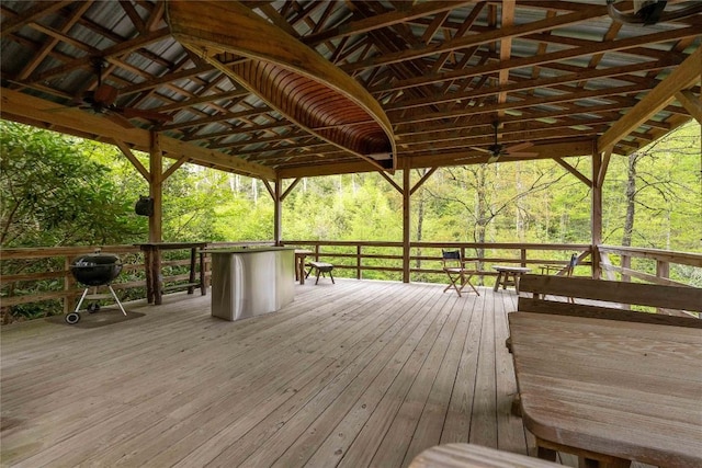 358 Jodytown Rd, Cashiers, NC 28717 - wooden deck featuring a grill