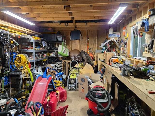 4860 Horse Cove Rd, Highlands, NC 28741 - garage featuring a workshop area