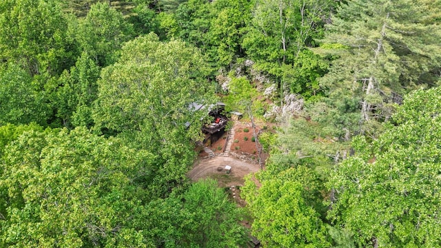 4860 Horse Cove Rd, Highlands, NC 28741 - drone / aerial view of a heavily wooded area