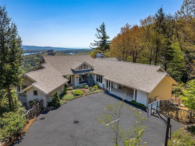 199 Mills Creek Point Rd, Lake Toxaway, NC 28747 - view of front of home featuring roof with shingles and aphalt driveway