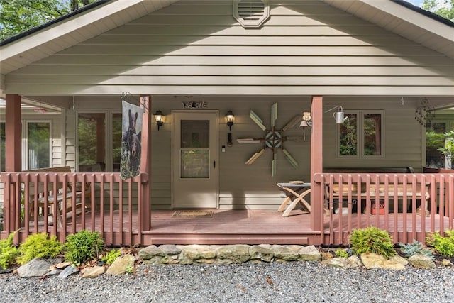 3398 Cullowhee Forest Rd, Cullowhee, NC 28723 - entrance to property featuring a deck