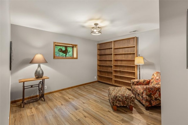 3398 Cullowhee Forest Rd, Cullowhee, NC 28723 - living area featuring wood-type flooring and baseboards