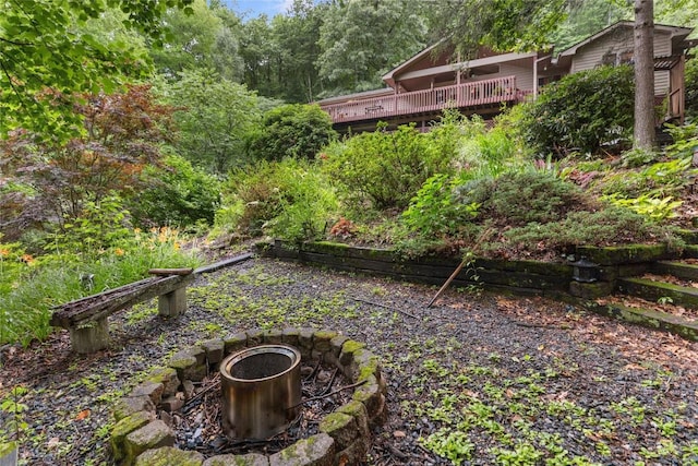 3398 Cullowhee Forest Rd, Cullowhee, NC 28723 - view of yard featuring a view of trees
