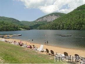 property view of water featuring a mountain view