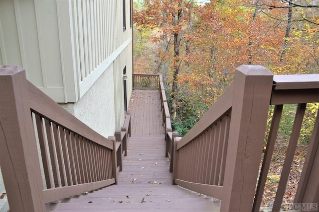 view of stairs